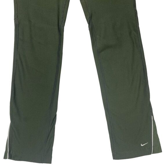 Nike Dry Fit Straight Leg Track Pants S Green Flexible Athletic Comfortable Yoga - Picture 2 of 14